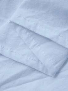 FRIFUL Áo sơ mi nữ cổ lệch thêu họa tiết, tay phồng, dáng rộng, chất liệu cao cấp, kiểu dáng thành thị, thích hợp cho mùa hè. - Màu xanh lam - Xem 8