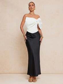 Lumalex Áo croptop nữ màu trắng không dây, ôm eo, thiết kế nơ lớn kiểu cổ điển, phong cách lãng mạn và thanh lịch cho mùa Xuân/Hè, thích hợp cho các bữa tiệc. Áo có phần thân trên mềm mại, phần eo kiểu corset, ôm sát cơ thể và tạo dáng thanh lịch nữ tính. Thích hợp cho mùa Xuân/Hè, phong cách lãng mạn thanh lịch. - trắng - Xem 11