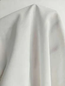 Franclia 优雅时尚白色翻领前拉链修身弹力衬衫，女士春夏白色休闲衬衫，适合夏季度假穿着 - 白色 - 查看 6