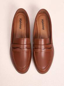 Styleloop Women's Flat Slip-On Shoes, Boho Style, Retro American, Bohemian, Western, Music Festival, Party Outfit For Christmas Holiday Travel Essential Boho Cowgirl Outfit - Brown - View 4