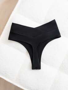 Oceva 1 bộ đồ bơi bikini cạp chéo gợi cảm màu trơn cho nữ - màu đen - Xem 4