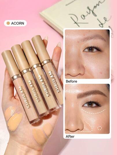 SHEGLAM Like Magic كونسيلر مرطب-Acorn علامة تجارية جمال مكياج ميكب مستحضرات تجميل للنساء الفتيات مثالي لفصل الشتاء الربيع مثالي ل- Y2K أزياء أنيقة رمضان هدية حفلة جاهز أفضل لون