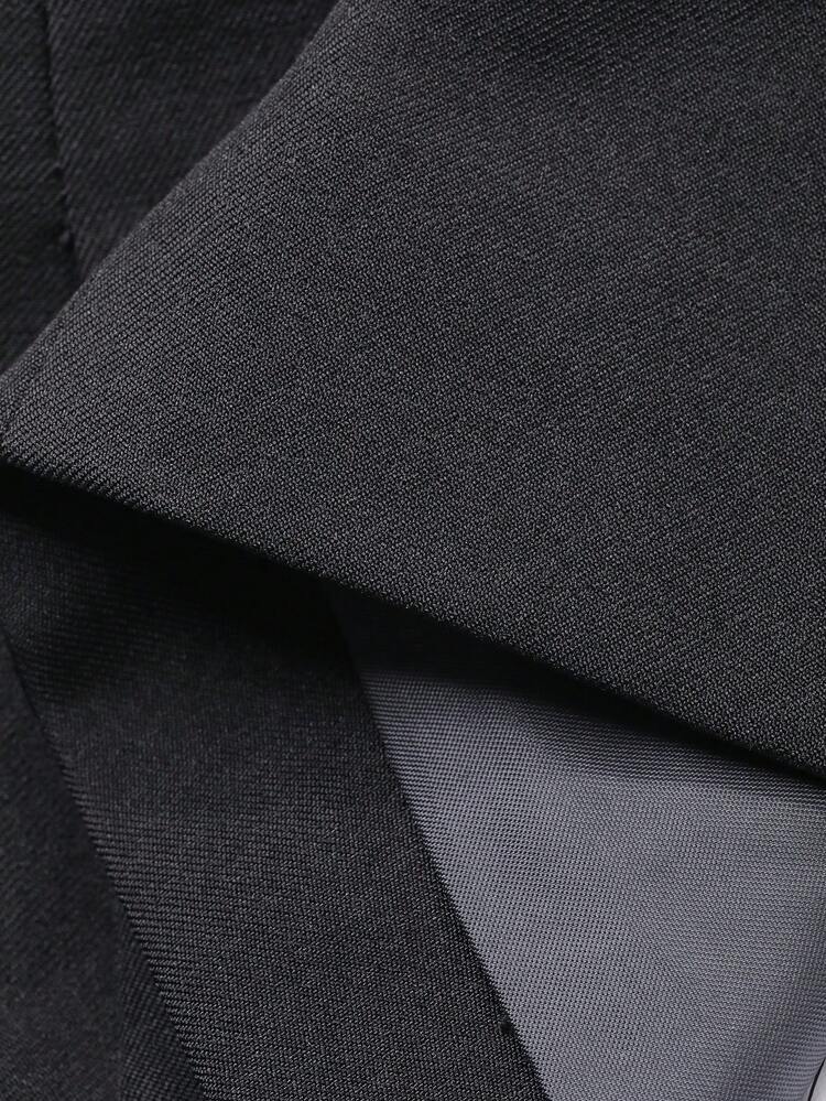 Tween Boy Solid Color Single-Breasted Long Sleeve Jacket And Trousers Gentleman Formal Suit Set