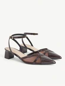 CUCCOO CHICEST Women Heeled Sandals - Coffee Brown - View 1