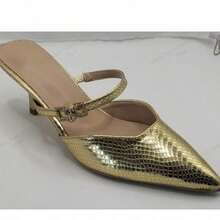 CUCCOO CHICEST Women's Autumn Shoes - Golden snake pattern - View 10