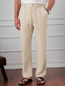 Core Aspect 男士休闲卡其裤，热销新款，适合所有季节和日常穿着，休闲长裤，非常适合外出、居家穿着，也是送给男友/丈夫的好礼物 - 卡其色 - 查看 5