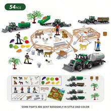 MINKOJA DIY迷你场景搭建玩具套装——农场主题套装，包含可搭建的房屋、农用车辆、逼真的动物、人偶和农具。非常适合男孩女孩组装和玩耍。是理想的生日或节日礼物。 - 彩色 - 查看 11