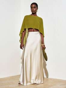 Zivah Áo nữ chiffon hai chiều bất đối xứng màu xanh lá cây bán chạy nhất mùa hè, phong cách Boho du mục. Thích hợp cho kỳ nghỉ, du lịch, dạo phố hàng ngày, tiệc tùng, lễ hội âm nhạc, bãi biển, ngày lễ, thời trang sân bay, du thuyền, trà chiều. - màu xanh lá - Xem 11