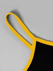 INAWLY Y2K巴西字母图案吊带背心 女式印花T恤 - 彩色 - 查看 3