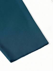 Ellevyn 大码女式水钻装饰褶皱连衣裙和睡袍休闲派对套装 - 藏蓝色 - 查看 10