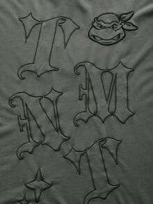 TEENAGE MUTANT NINJA TURTLES | SHEIN 男士圆领短袖T恤，忍者神龟 - 綠色 - 查看 6