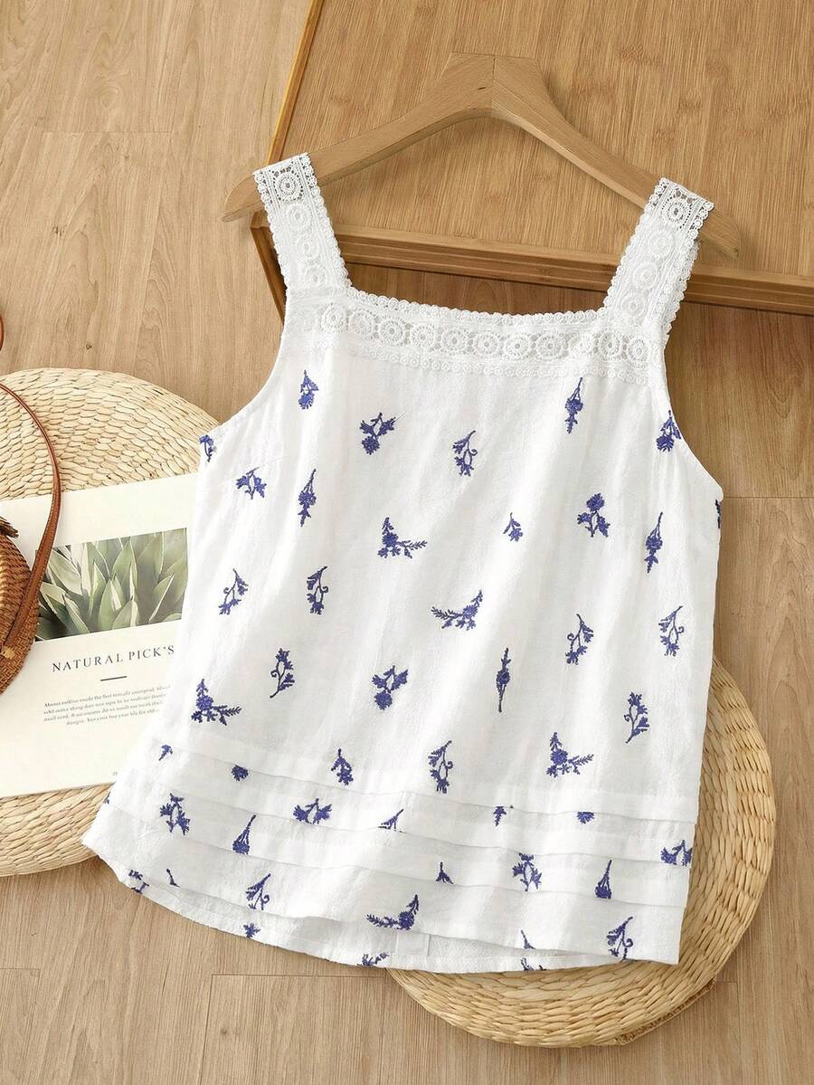 EMERY ROSE Áo kiểu nữ tối giản cổ vuông không tay, áo mùa hè, áo đi nghỉ mát, áo thường ngày cho nữ, áo trắng cho nữ, áo đi chơi, áo không tay cho nữ, áo mùa hè cho nữ, áo kiểu mùa hè cho nữ, áo thường ngày cho nữ, áo mùa hè cho nữ. - trắng - Xem 1