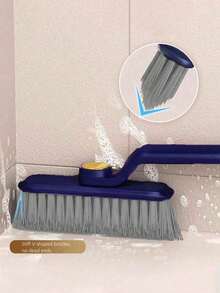 1/2pcs Household Multifunctional No Dead Angle Gap Brush Bathroom Toilet Floor Brush Kitchen Rotating Cleaning Brush - Multicolor - View 6
