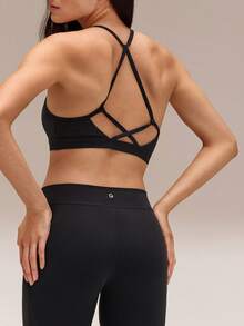 GLOWMODE 31" FeatherFit™ Endorphin Glow Buttery-Soft Stretchy Sweat-Wicking Slash Pockets Low-Rise Drawstring Waist Flare Leggings Low Impact Yoga Pilates Studio Daily Active Wear - Black - View 4