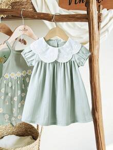 Vintaside Kids 新生儿宽松复古甜美褶皱连衣裙 - 彩色 - 查看 6