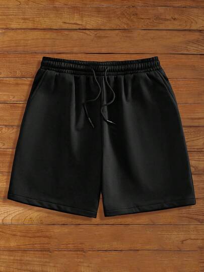 HIMLAND Men's Casual Solid Color Shorts, Versatile For Summer