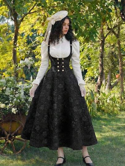 SHEIN MOD 女士优雅提花吊带连衣裙