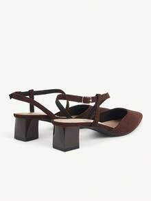 CUCCOO CHICEST Women Heeled Sandals - Velvet dark brown - View 4