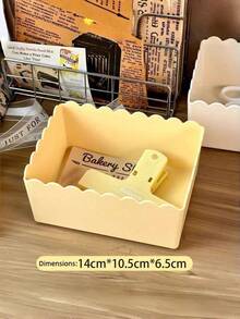 Joivida 1Pc Lace Cream-Style Storage Box – Multi-Use Organizer For Cosmetics Jewelry & Home - Multicolor - View 13