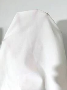 Franclia 新款春夏时尚优雅V领拼接亮片装饰中袖休闲修身女式衬衫 - 米色 - 查看 4