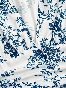 GlowEve Women's Woven Printed Summer Dress For Vacation - Blue - View 5