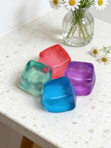 POKOJA LAND Large Ice Cube Maltose Squishy Toy,Texture Squishable, Anxiety Relief Fidget Toy For Adults - Multicolor - View 7