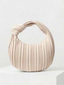 MOTF PREMIUM BOLSO DE ASA SUPERIOR CON CREMALLERA Y DISEÑO DE NUBE - Beis - Ver 3