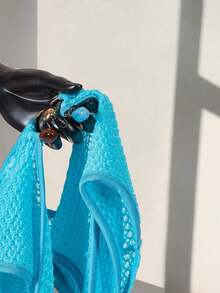 Amplova 女士性感纯色露背吊带连体衣，夏季 - 藍色 - 查看 10