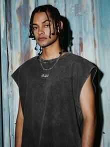 PAVTROS Men's Casual Crew Neck Sleeveless Tank Top - Black - View 5