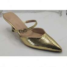 CUCCOO CHICEST Women's Autumn Shoes - Golden snake pattern - View 8