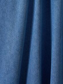 GlowEve Women's Knotted Pleated Casual Versatile Denim Mini Skirt For Daily Wear - Medium Wash - View 6