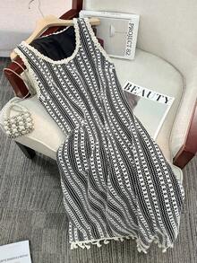 GlowEve CURVE Đầm hè cỡ lớn kiểu dáng thường ngày mới, phù hợp cho tiệc tùng, tụ họp, dạo phố, phong cách Trung Hoa, nghỉ dưỡng, ngày lễ Thánh Patrick, lễ Phục Sinh, ngày lễ Tình nhân, Giáng sinh, Lễ Tạ ơn. Chất liệu mềm mại, rộng rãi, thoải mái, đa năng, tôn dáng, thích hợp cho mùa xuân/hè, ngày Quốc khánh. - màu đen - Xem 1