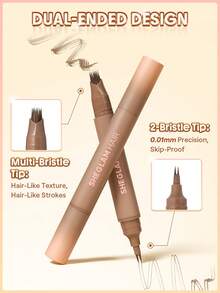 SHEGLAM HAIR Bút che phủ chân tóc 2 trong 1, tăng độ dày tóc - Màu nâu xám, dùng để che phủ chân tóc, kẻ mắt, kẻ lông mày, vẽ mi dưới, đa năng, chống thấm nước, chống mồ hôi và dầu, màu sắc tươi tắn 24 giờ, che phủ chân tóc nhanh chóng và bền màu. - Taupe - Xem 3