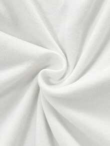 SHEIN LUNE 女士褶皱露背无袖V领连体衣套装 - 彩色 - 查看 7