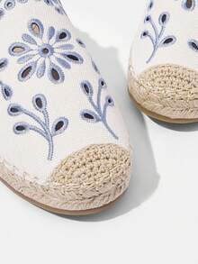 Styleloop Women's Flat Slip-On Shoes, Boho Style, Retro American, Bohemian, Western, Music Festival, Party Outfit Valentine's Day Holiday Travel Essential Boho Cowgirl Outfit - Blue - View 4