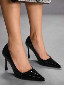 CUCCOO SZL Women's High-Heeled Shoes Are Sexy Spring Shoes - Black - View 4