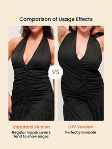 LUVLETTE Băng dán nâng ngực chống chảy xệ, định hình, thân thiện với da, vô hình dành cho nữ, thích hợp cho bikini và đám cưới - màu vani. - Vanilla - Xem 11