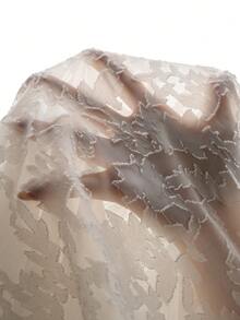 Momance Maternity Floral Embroidered Round Neck Ruffle Sleeve Fashionable Blouse,Summer Tops,Summer Outfits,White Top - Apricot - View 7