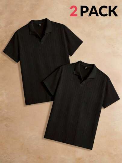 AKNOTIC Business Casual 男士撞色拼接领半开襟短袖休闲衬衫，夏季送给老公男友的简约时尚通勤短袖T恤，休闲纯色短袖Polo衫，男士约翰尼领纹理Polo衫，华夫格针织短袖衬衫，休闲纯色无扣Polo衫，男士夏季针织套头衫，男士短袖Polo衫，休闲纯色纹理华夫格针织约翰尼领套头衫夏季T恤，Old Money男士针织衬衫，男士纽扣针织Polo衫V领卫衣