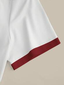 Resyla Women's Casual Bow Print T-Shirt And Striped Pants 2-Piece Set, Summer - White - View 5