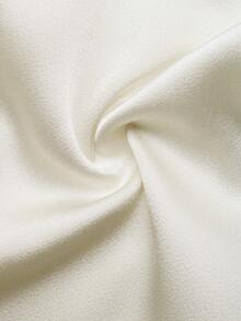 GlowEve 女士时尚优雅3D立体花卉无袖衬衫 - 米色 - 查看 7