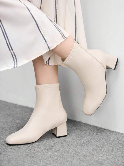 CUCCOO BIZCHIC 女士侧拉链设计休闲舒适踝靴，适合日常穿着