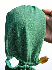 LYSMO Glitter Bikini Set For Beach Vacation Beach Vacation Outfits For Women Summer Bathing Suit - Green - View 9