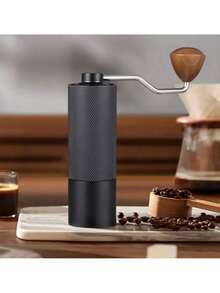 手摇咖啡研磨机、咖啡豆研磨机、手冲咖啡套装、家用手动研磨机、手摇咖啡机 - 黑色 - 查看 2