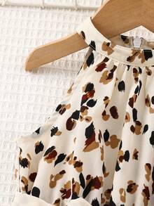 SHEIN Baby Girl Cute Floral Print Romper For Summer - White - View 6
