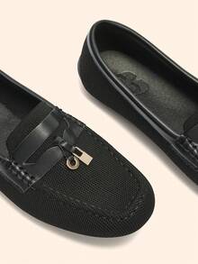 CUCCOO BASICS Women's Fashion Flat Shoes - Black - View 3