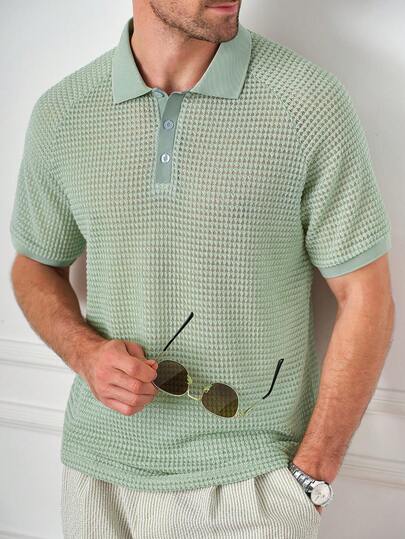 Core Aspect 男士休闲翻领 Polo 衫，舒适夏季穿着，百搭成熟设计