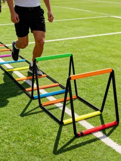 1pc Colorful Multi-Functional Agility Coordination Ladder, Suitable For Basketball, Football, Fitness Training, Non-Electric