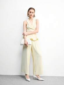 CUCCOO BIZCHIC 女鞋 女士尖头小猫跟鞋，白色多条纹交叉低鞋面，日常通勤百搭工作休闲一脚蹬女式高跟鞋 - 白色 - 查看 10