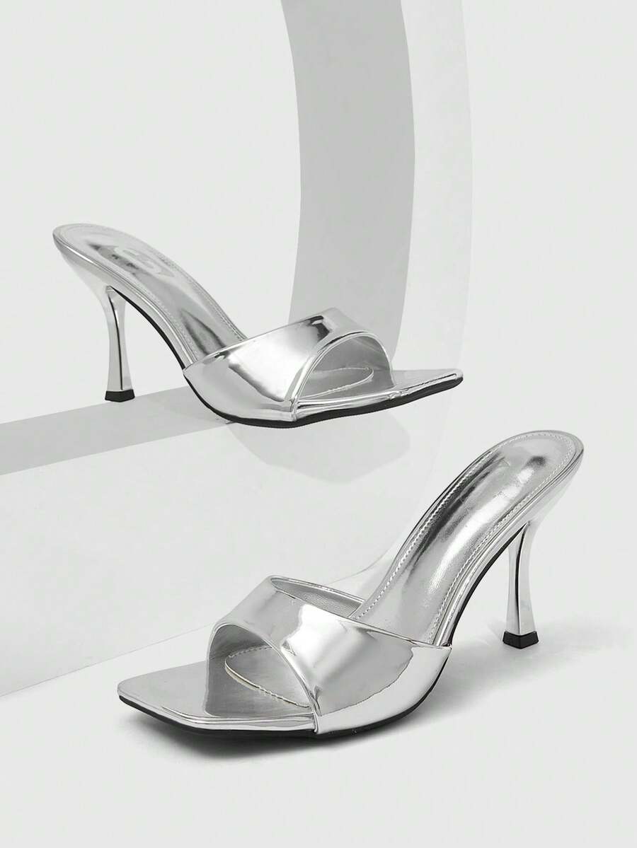 CUCCOO SZL Women's High-Heeled Sandals Are Sexy - Silver 2 - View 1